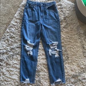 American Eagle Outfitters DISTRESSED MOM JEANS